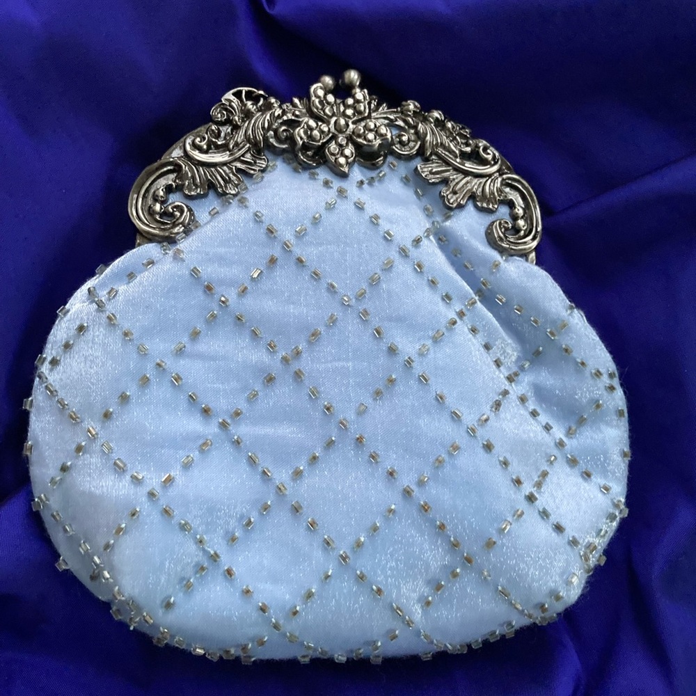 Lovely pale blue and silver bag